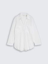 Bluza od mješavine lana - Bijela_5163886