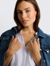 Bluza od mješavine lana - Bijela_5163886