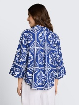 Bluza od mješavine lana - Uzorak/višebojna_1921372