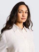 Bluza od mješavine lana - Uzorak/višebojna_6971551