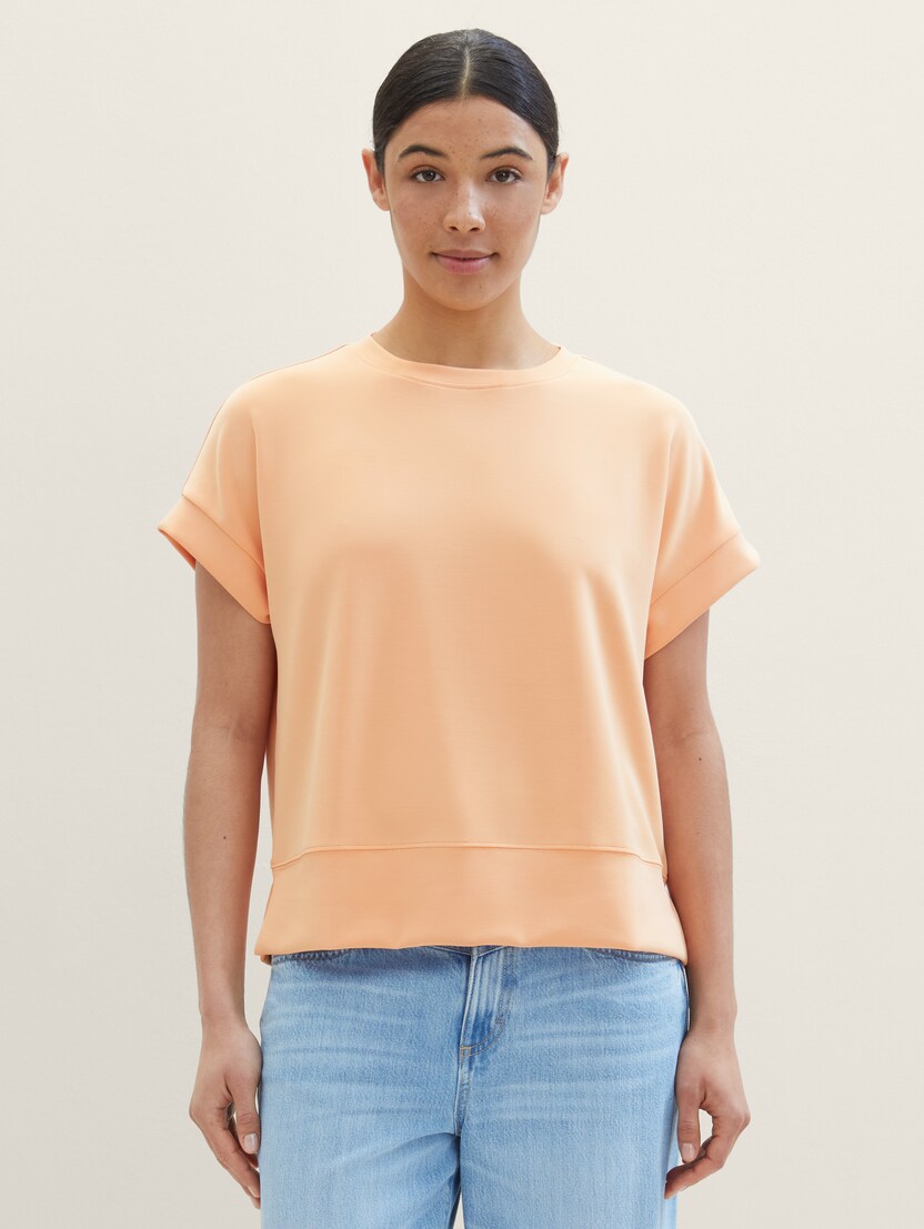  Enobarvna majica - Oranžna-1041027-34891