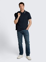 Polo-majica s malim logom - Plava_6716410