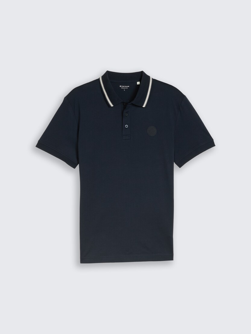 Polo-majica s malim logom - Plava_6716410