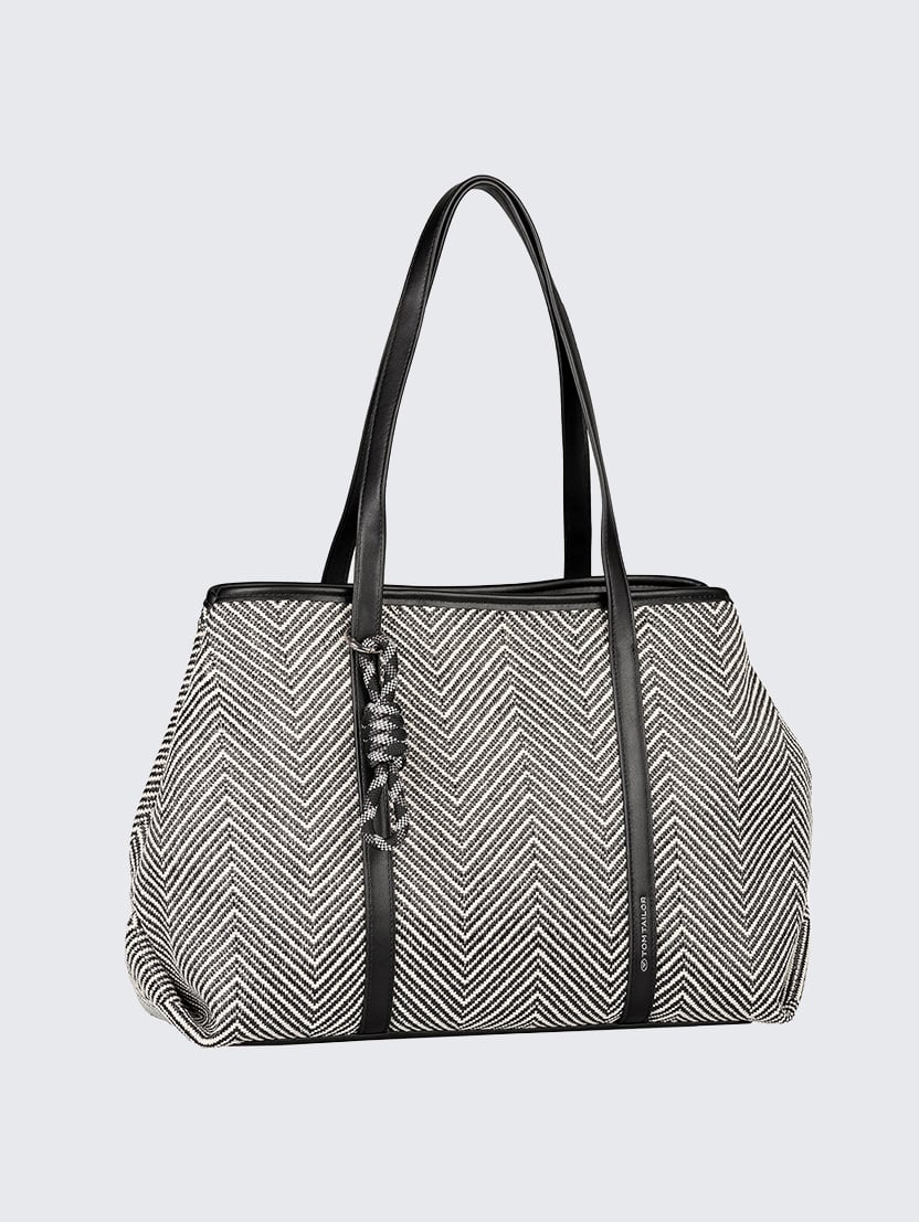 Mirelle torba za kupovinu s patent-zatvaračem - Crna-012567-BLACK-15
