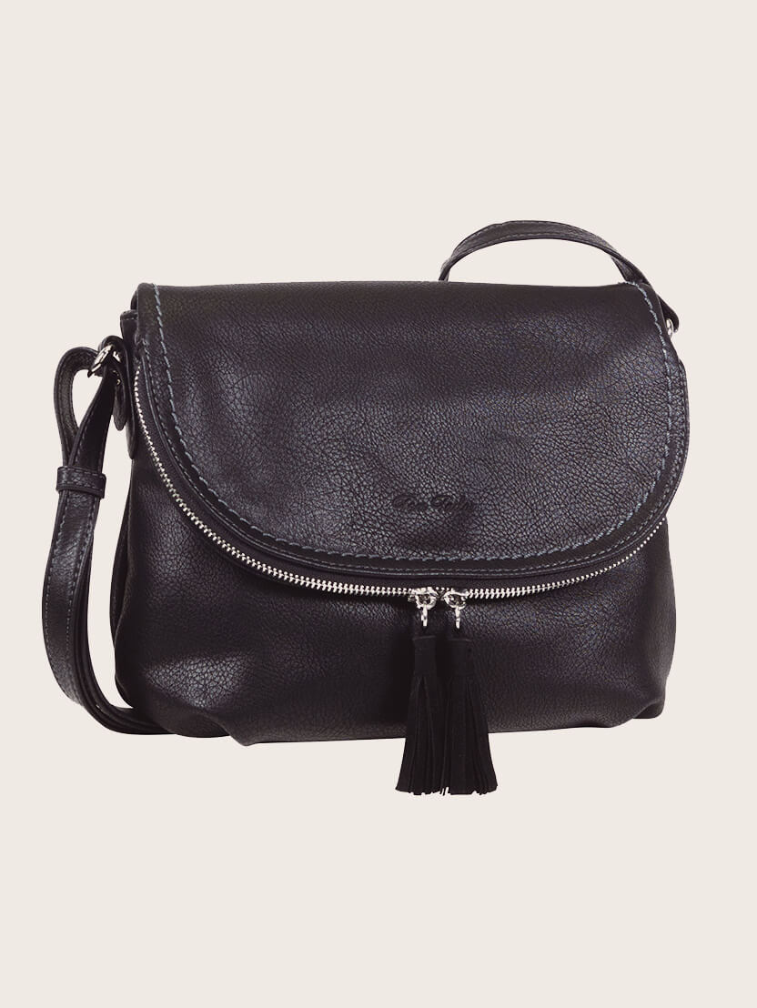 Geantă transversală Lari - Negru-21042-60 - BLACK-16