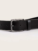 Curea din piele Scott - Negru_6077282