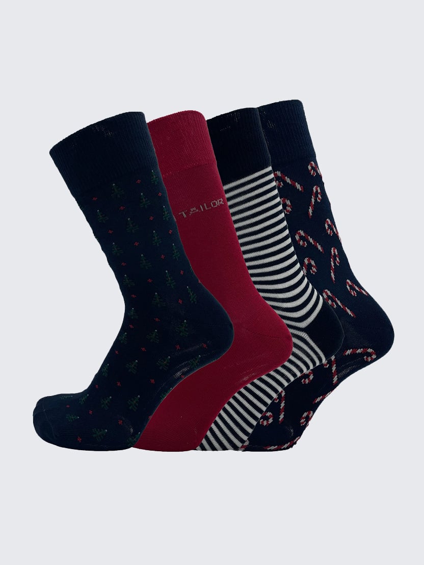 Pakiranje od četiri para čarapa u kutiji - Uzorak/višebojna_6842940