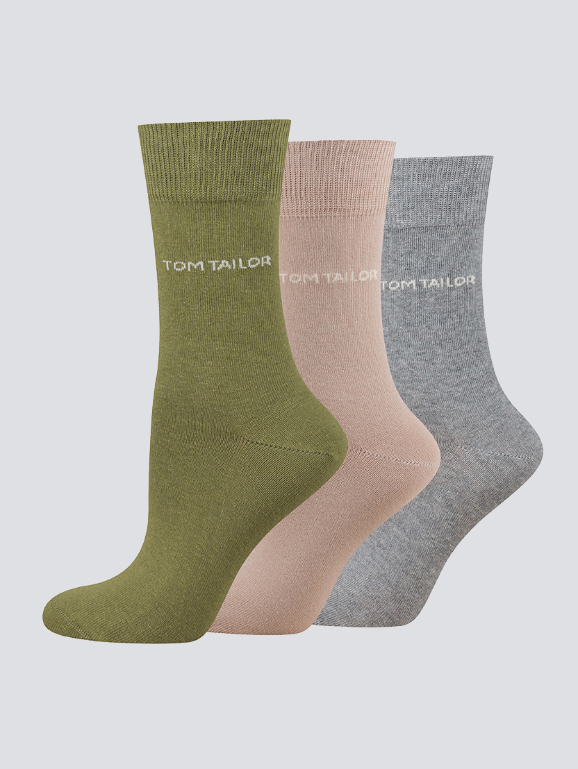 Pakiranje od tri para čarapa - Siva_8369523