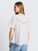 Bluza sa detaljem u obliku mašne - Bela_1221213
