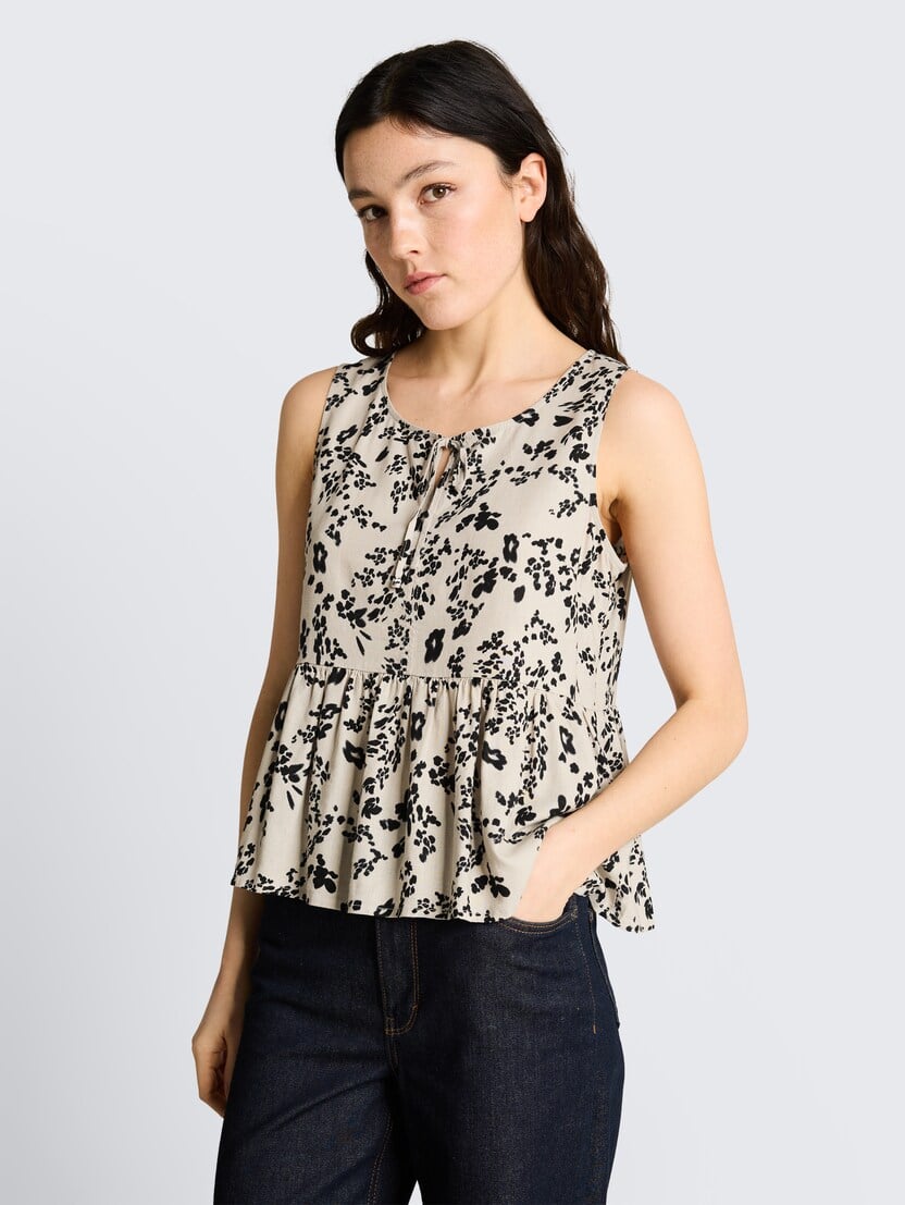 Bluza s pentljo - Vzorec/večbarvna_8425929