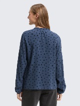 Bluză cu fundă la gât - Model/Mai multe culori_9555155