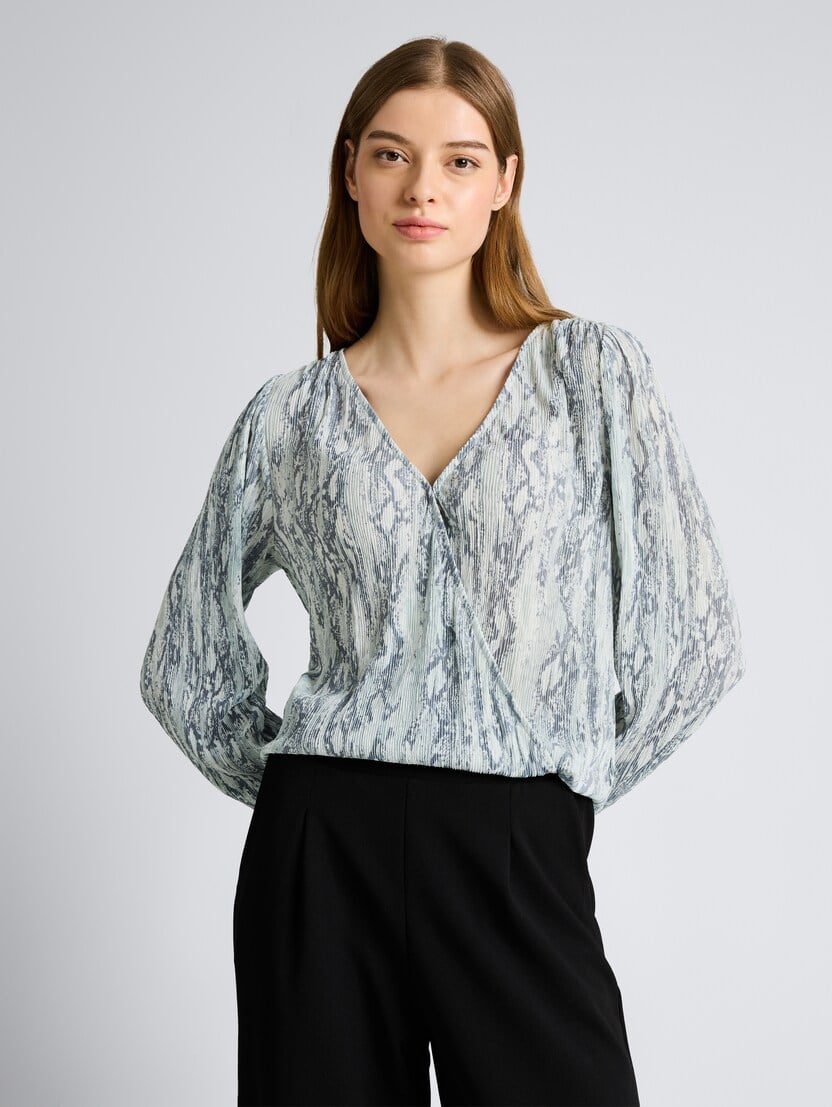 Bluză cu imprimeu integral - Model/Mai multe culori_1756439