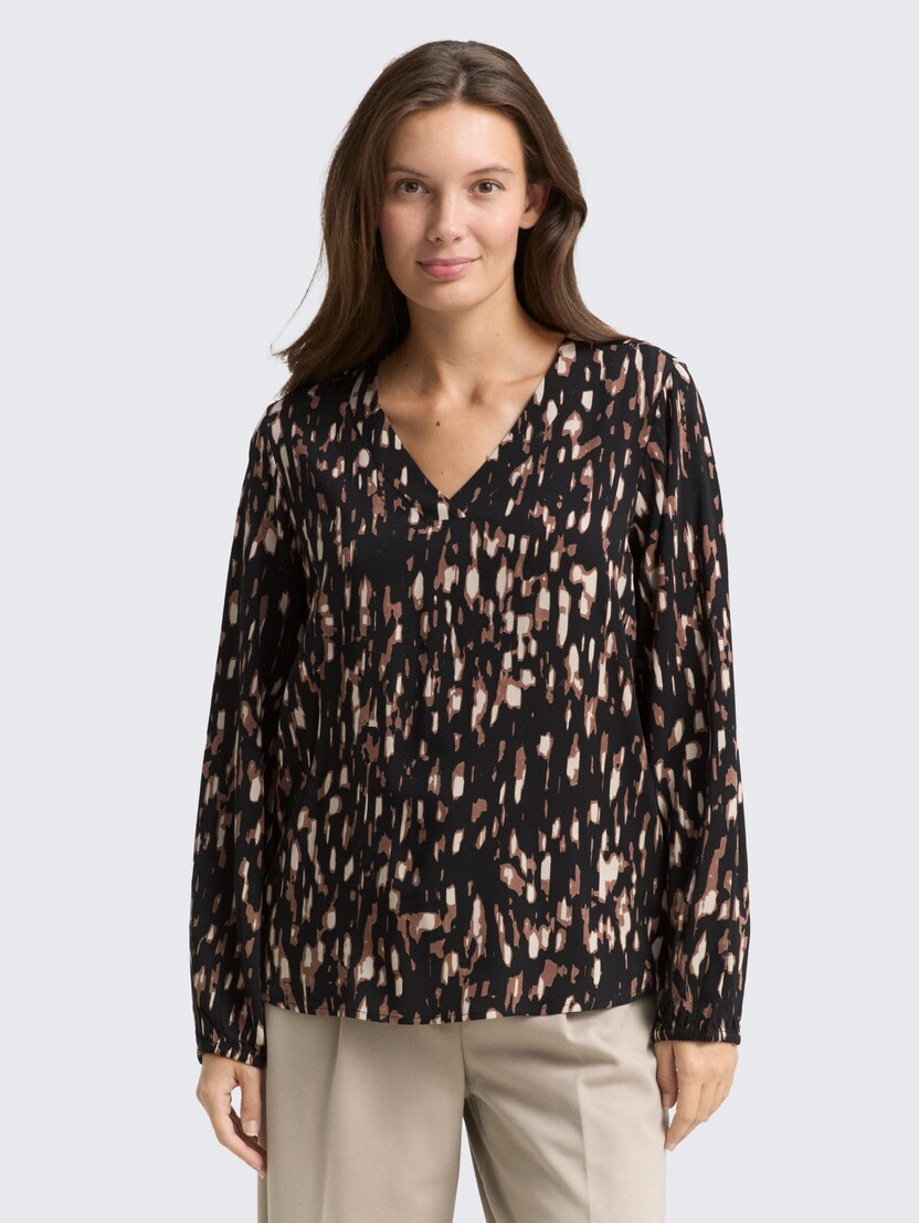 Bluză cu imprimeu integral - Model-Mai multe culori-1048695-39043-16