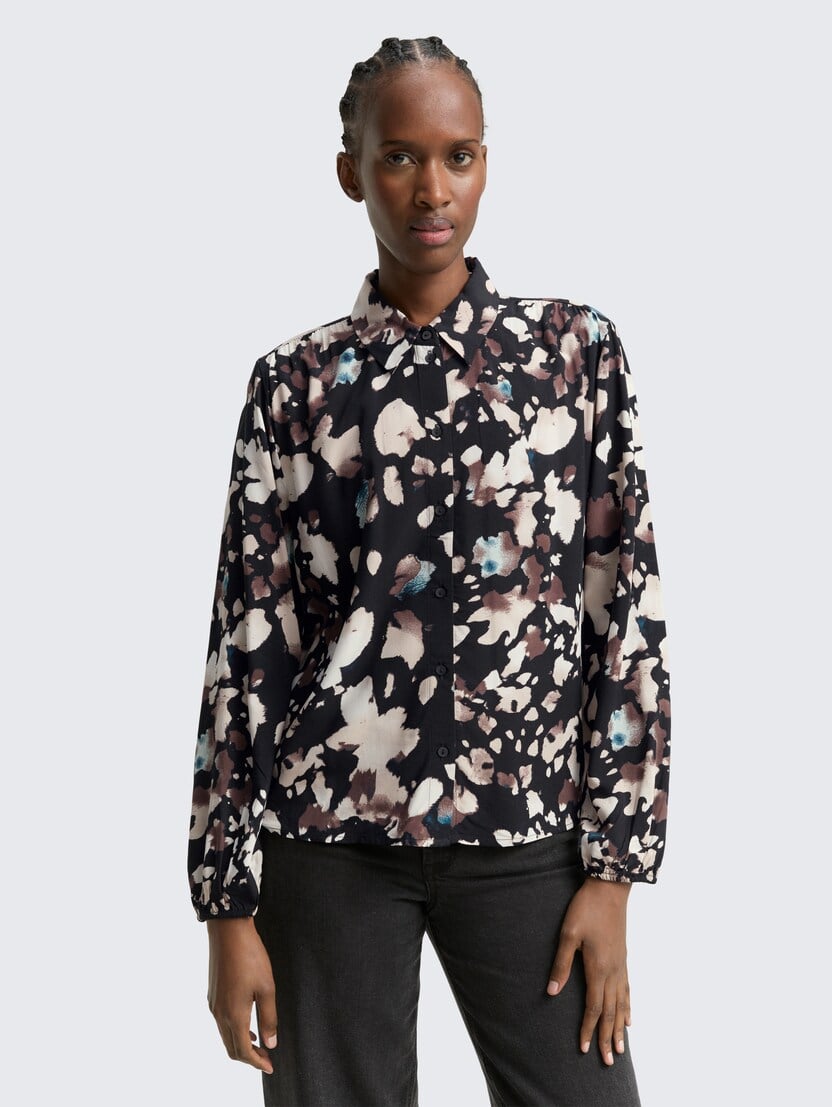 Bluza s potiskom po celotnem oblačilu - Vzorec/večbarvna_3327573