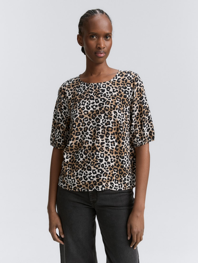 Bluza s potiskom po celotnem oblačilu - Vzorec-večbarvna-1047610-38384