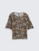 Bluza s potiskom po celotnem oblačilu - Vzorec/večbarvna_9225401