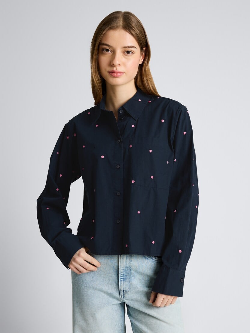 Bluză cu broderie - Model/Mai multe culori_3193828