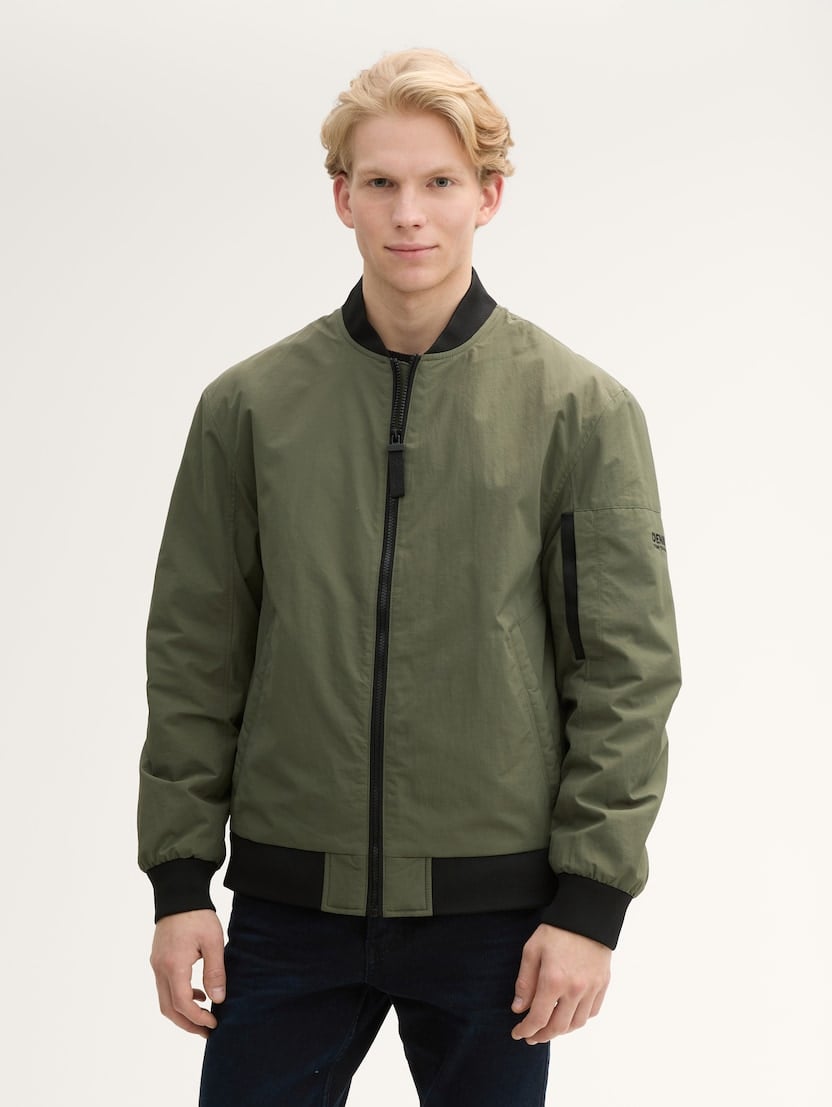 Jachetă stil aviator - Verde-1043828-23802-16