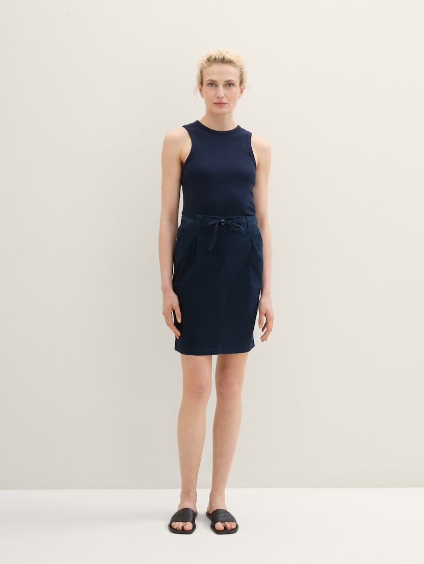 Chino suknja s vezicom - Plava_6960126