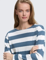 Tricou cu dungi - Albastru_1799174