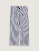 Culotte hlače od seersucker tkanine - Plava_6889551