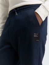 Pantaloni de trening uni - Albastru_6652545