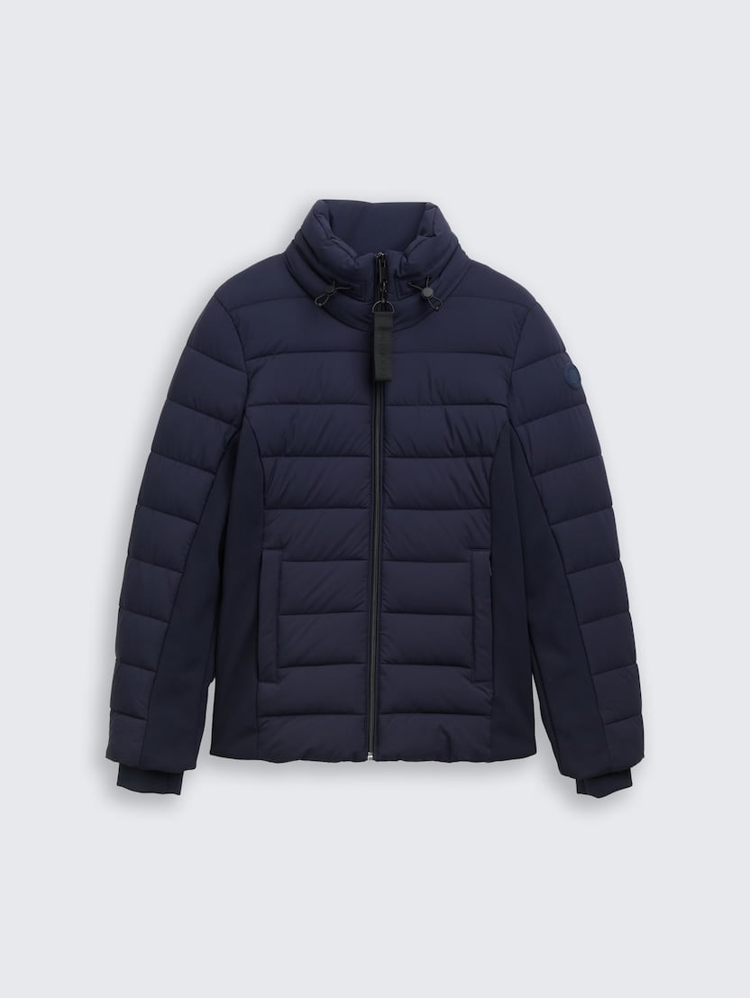 Hibridna jakna s kapuljačom - Plava_6026417