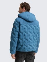 Hibridna jakna s kapuljačom - Plava_9398460