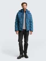 Hibridna jakna s kapuljačom - Plava_9398460