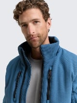 Hibridna jakna s kapuljačom - Plava_9398460