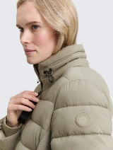 Jachetă hibrid matlasată cu glugă - Verde_9669504