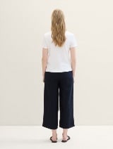 Pantalone od mešavine lana - Plava_6421665