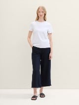 Pantalone od mešavine lana - Plava_6421665