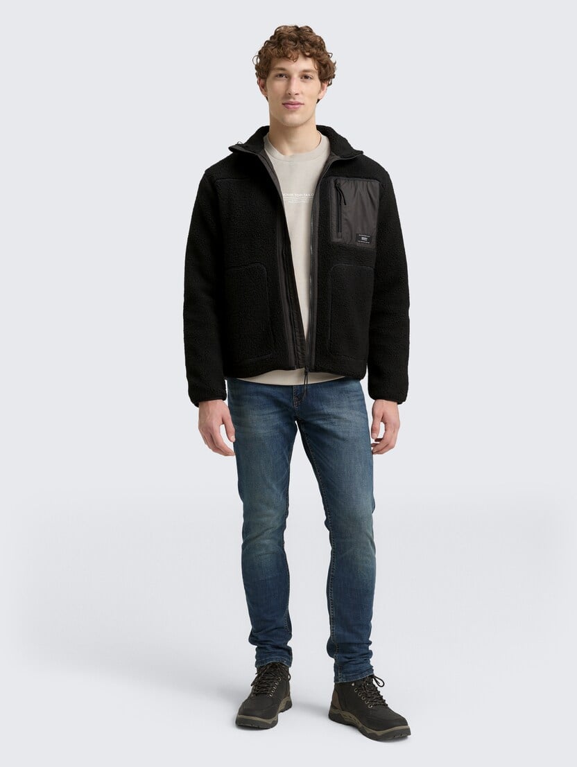 Jachetă  teddy - Negru_2697308