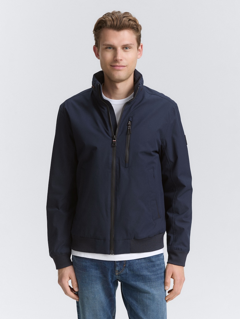 Jakna s stoječim ovratnikom - Modra-1046226-10668