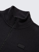 Sportska majica na zip s visokim ovratnikom - Crna_1117270