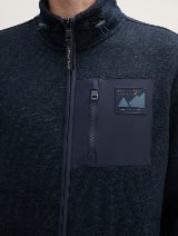 Jachetă sport din fleece - Albastru_2174606