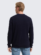 Kardigan od pamuka i kašmira - Plava_3153761