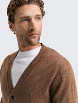 Vesta od pamuka i kašmira - Smeđa_429745