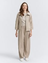 Sportska jakna s detaljima - Bež_7304165