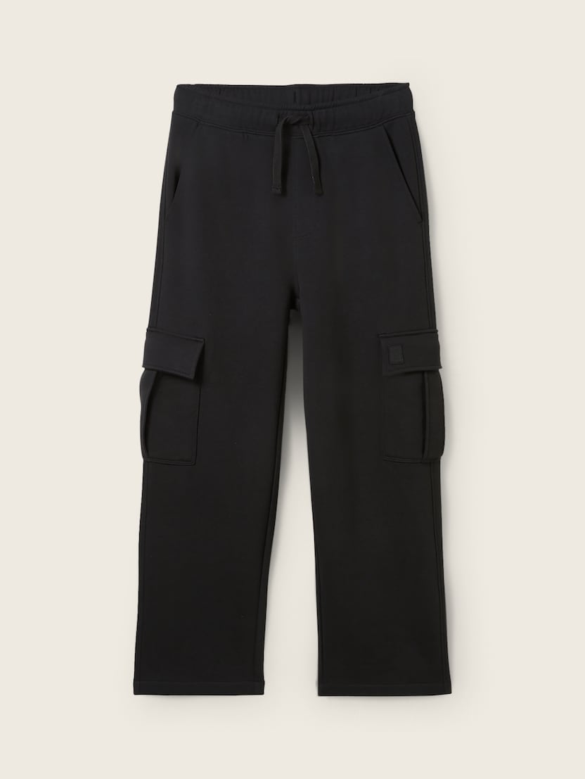 Pantaloni de trening cargo - Negru_79297