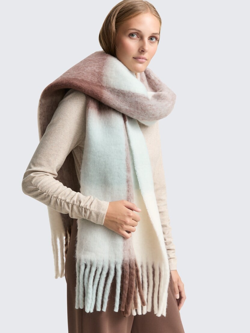  Karirast šal - Vzorec/večbarvna-1047920-39397