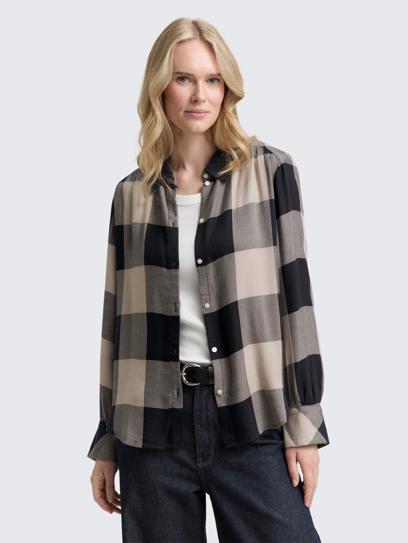 Cămaşă în carouri - Model/Mai multe culori_7427230