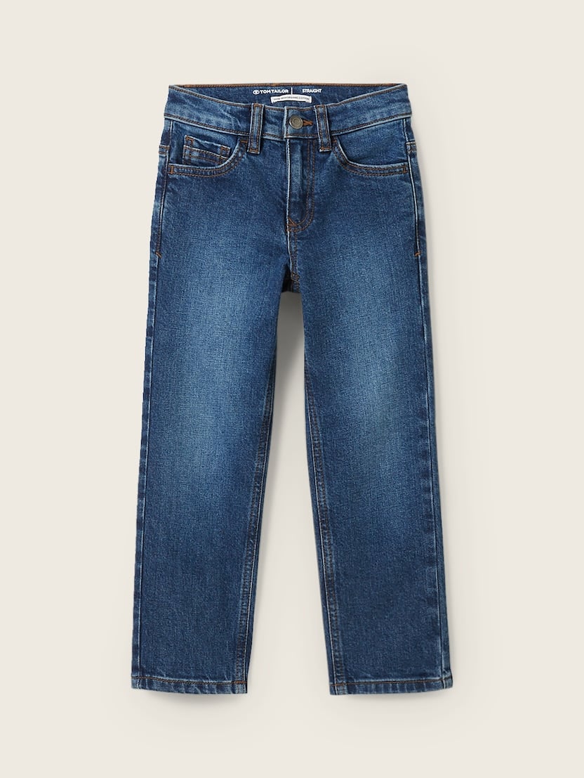 Denim hlače ravnog kroja - Plava-1042861-10114-14