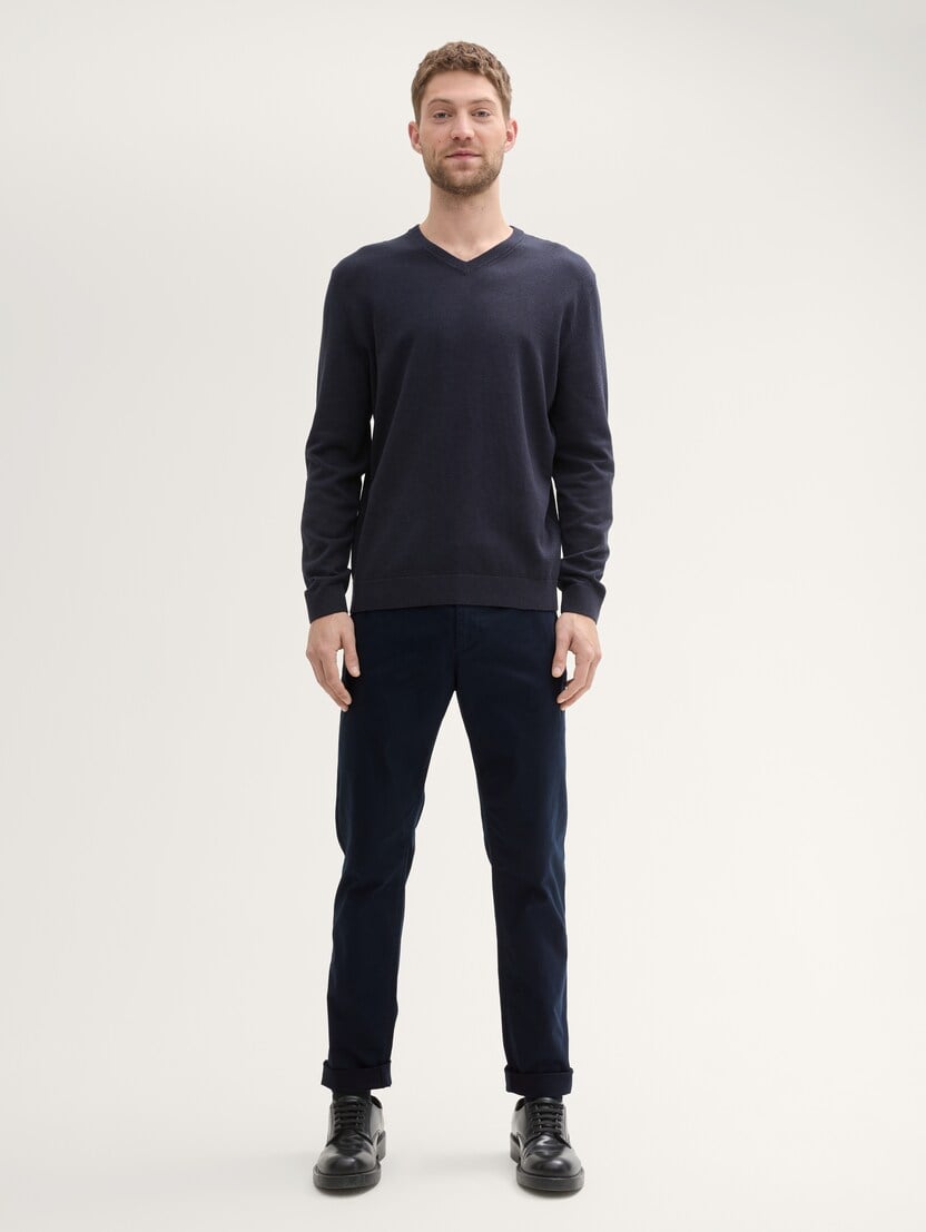 Pantaloni Travis chino regular - Albastru_5618399