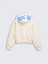 kratka  dukserica  sa kapuljačom - Bela_1580682