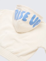 kratka  dukserica  sa kapuljačom - Bela_1580682