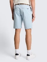 Pantaloni scurţi chino cu curea - Albastru_4229945