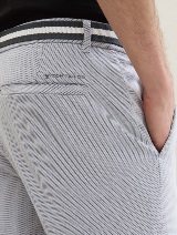 Pantaloni scurţi chino cu curea - Albastru_5694963