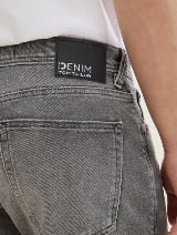 Pantaloni scurţi din denim - Gri_6693074